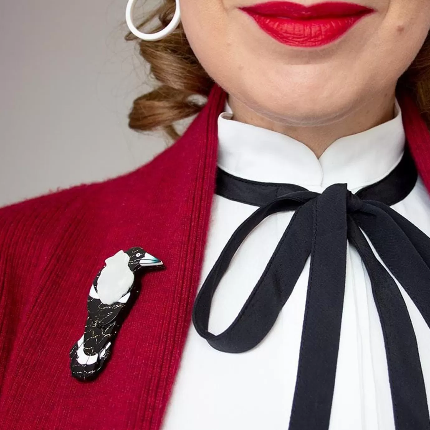 Erstwilder Marjorie Magpie Brooch* Brooches
