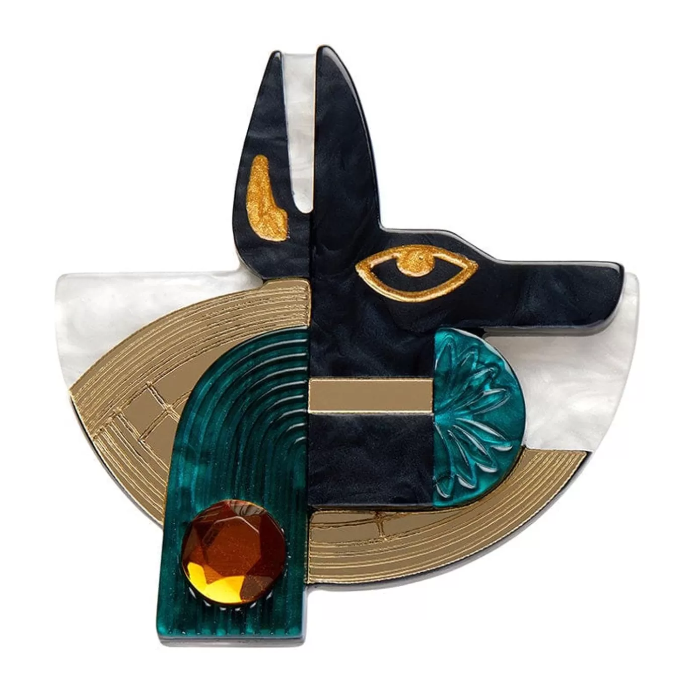 Erstwilder Master Of Secrets Anubis Brooch* Brooches