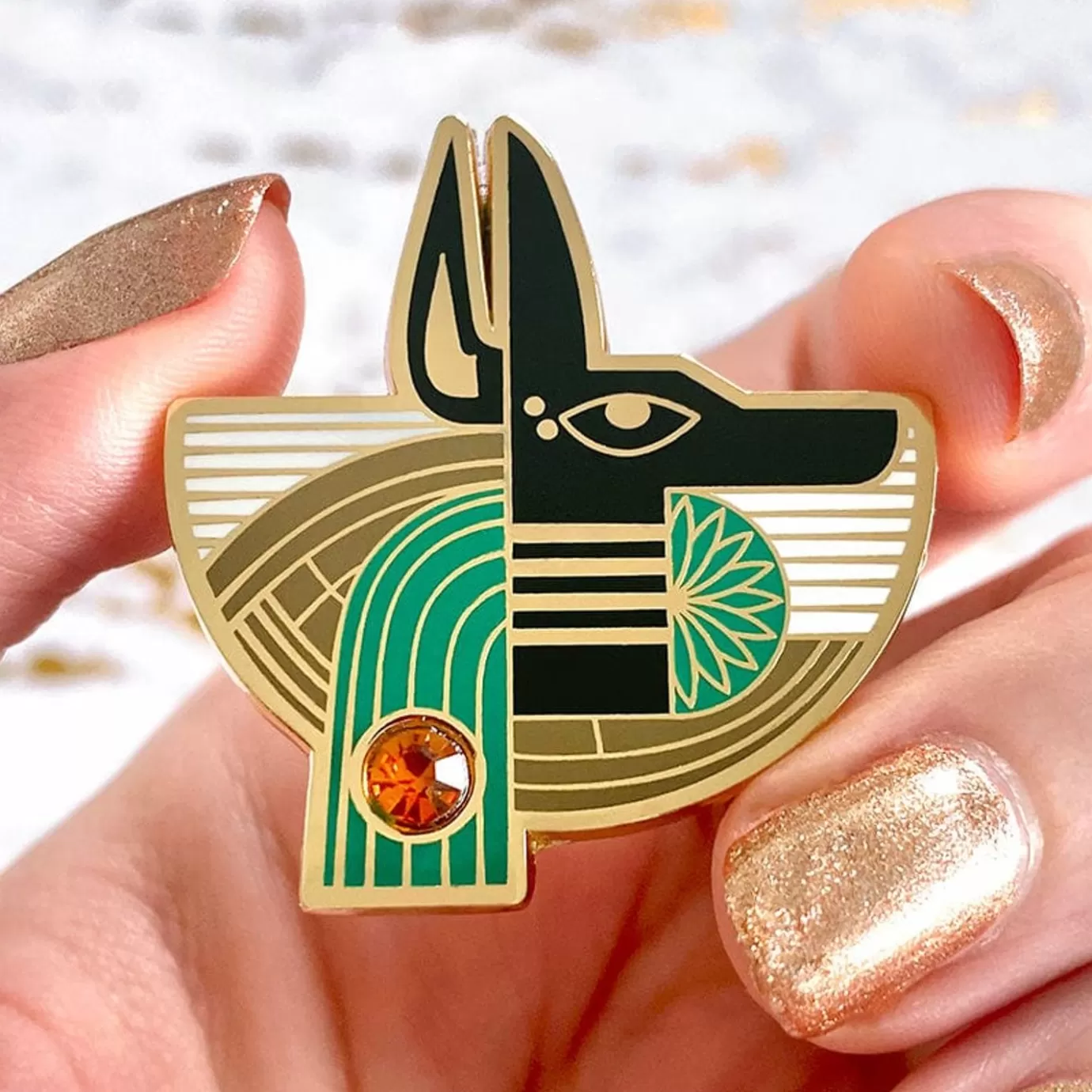 Erstwilder Master Of Secrets Anubis Enamel Pin* Enamel Pins