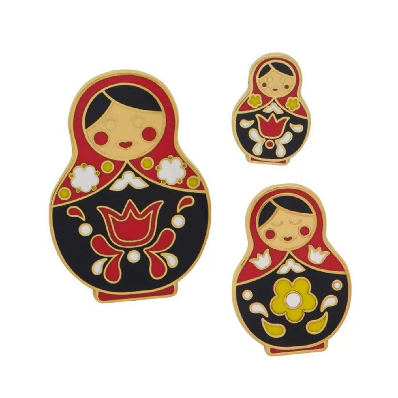 Erstwilder Matryoshka Memories Pin Set* Enamel Pins