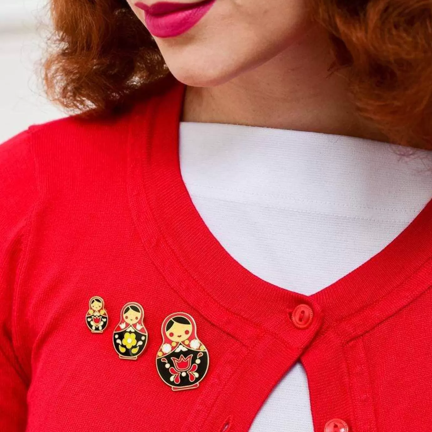 Erstwilder Matryoshka Memories Pin Set* Enamel Pins