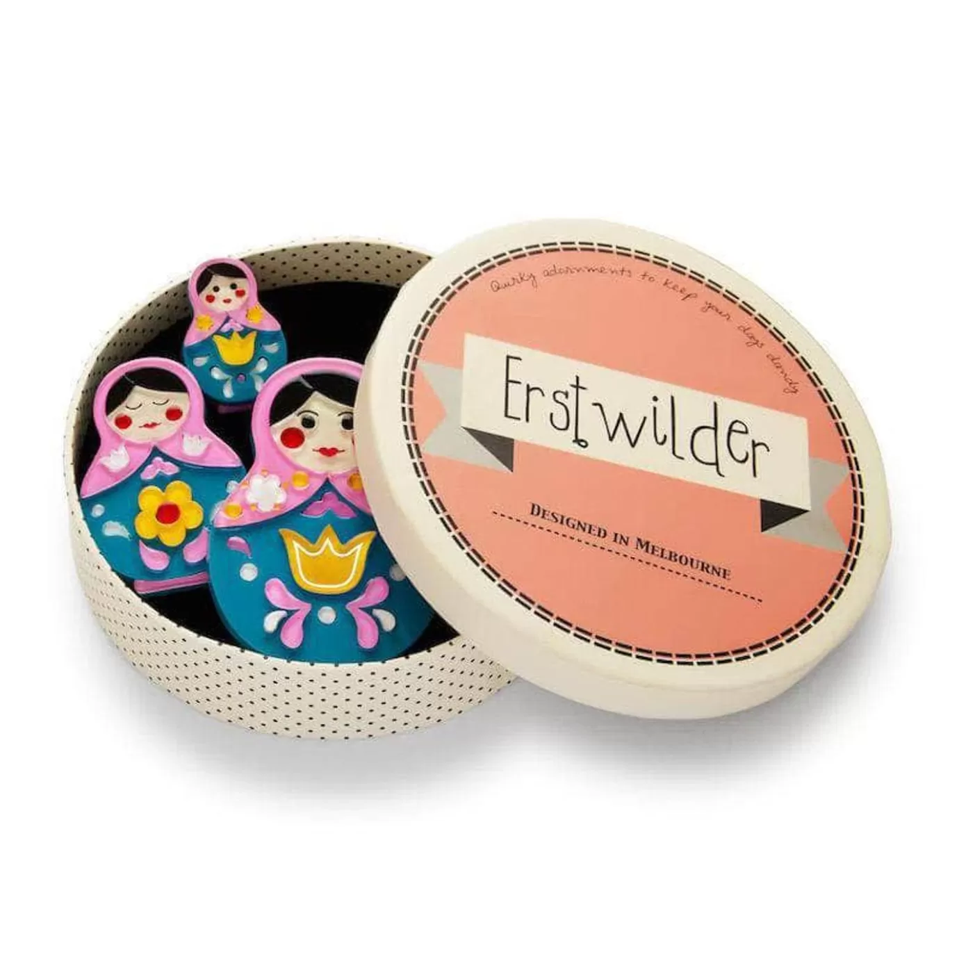 Erstwilder Matryoshka Memories Toy Brooch Set* Brooches