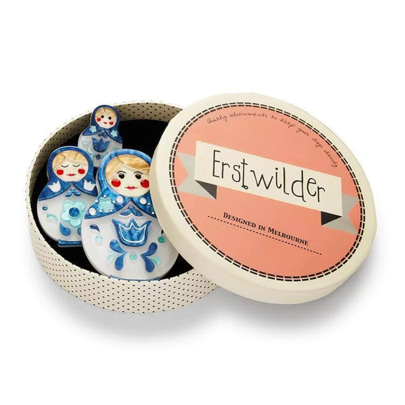 Erstwilder Matryoshka Memories Toy Brooch Set* Brooches