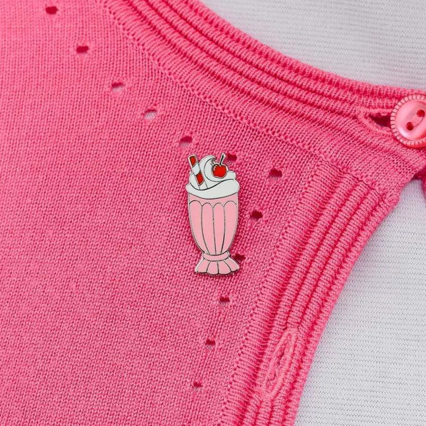 Erstwilder Meaningful Milkshake Enamel Pin* Enamel Pins