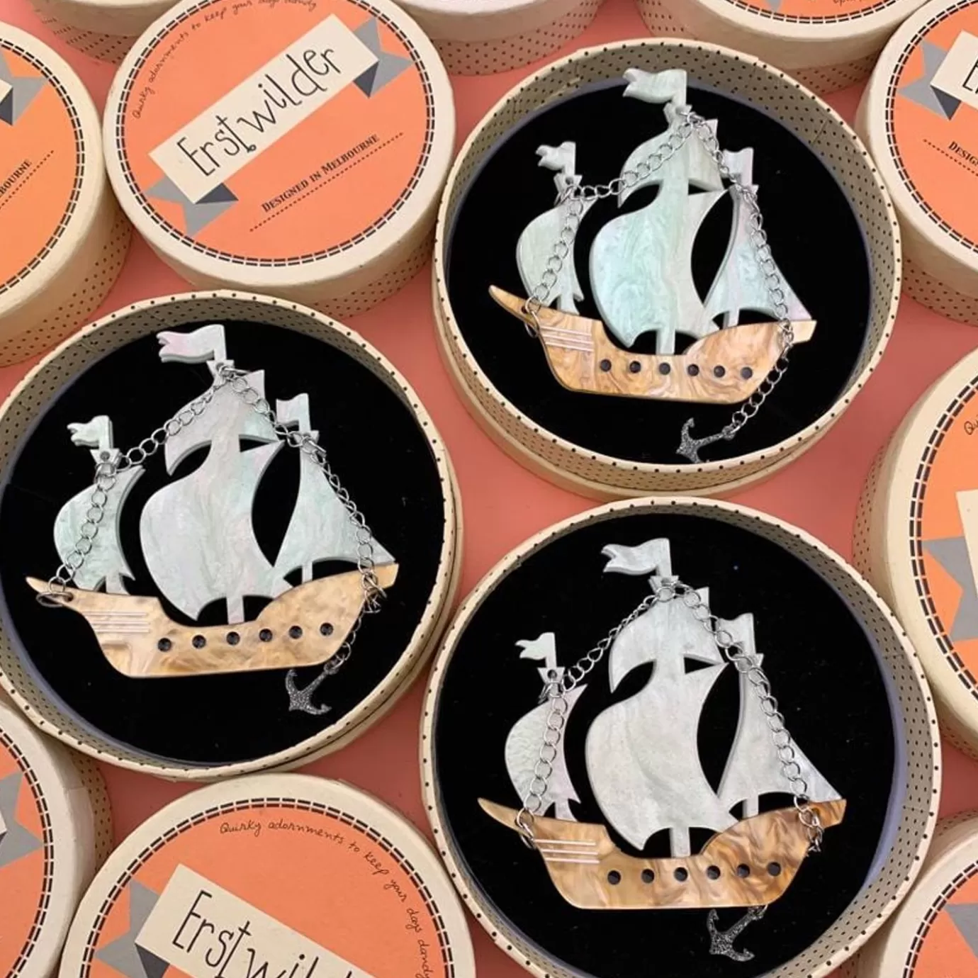 Erstwilder Meeting The Merfolk Brooch* Brooches