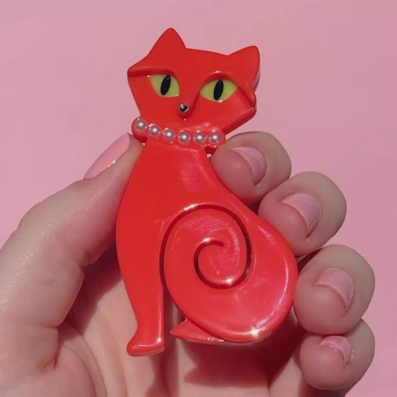 Erstwilder Meow At Midnight Brooch* Brooches