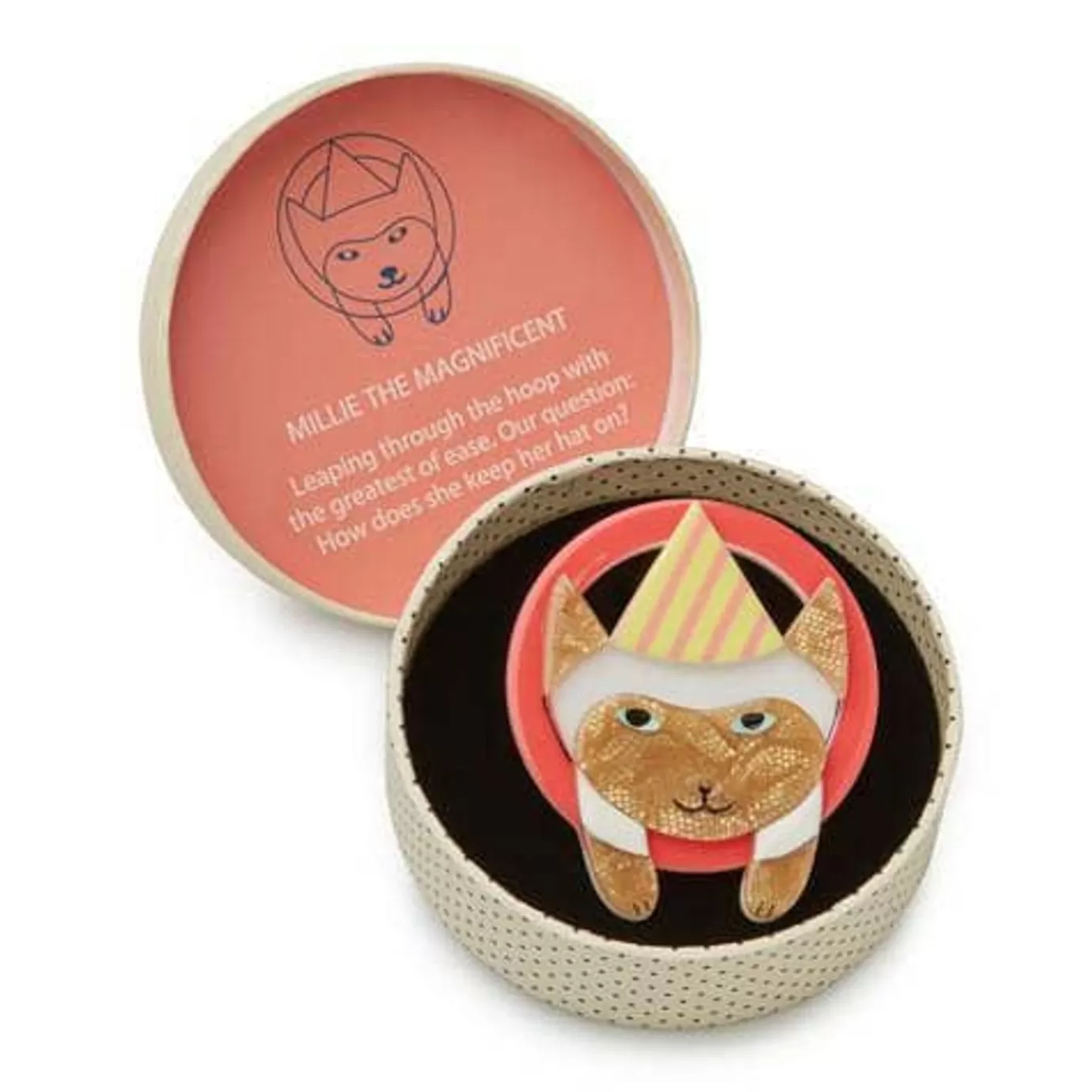 Erstwilder Millie The Magnificent Cat Brooch* Brooches