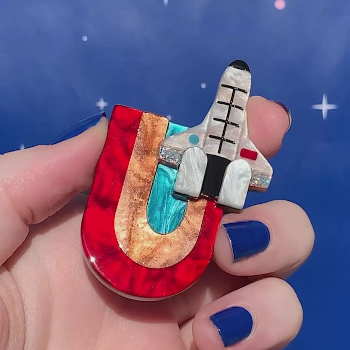 Erstwilder Mission To The Moon Brooch* Brooches