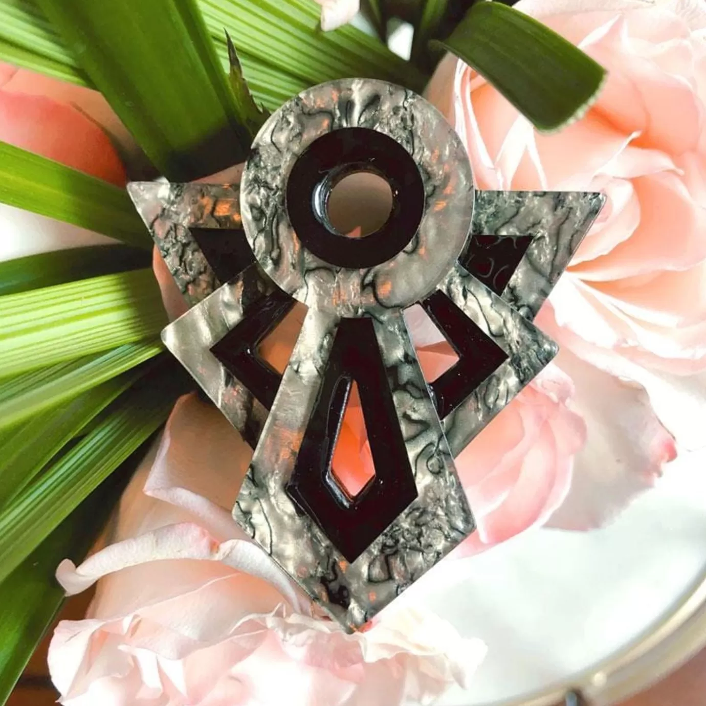 Erstwilder Modernist Motif Brooch* Brooches