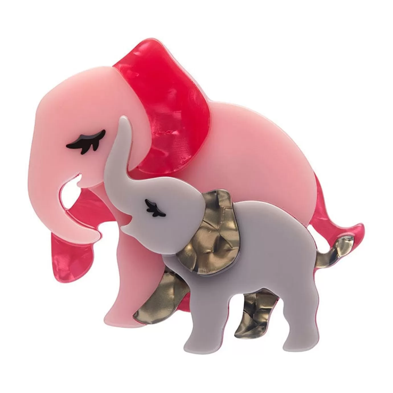 Erstwilder Mother Ella Elephants Brooch* Brooches