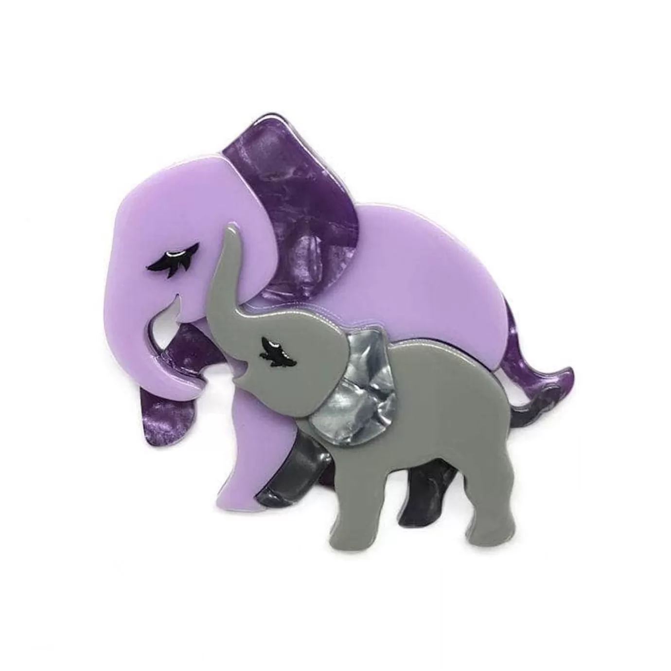 Erstwilder Mother Ella Elephants Brooch* Brooches