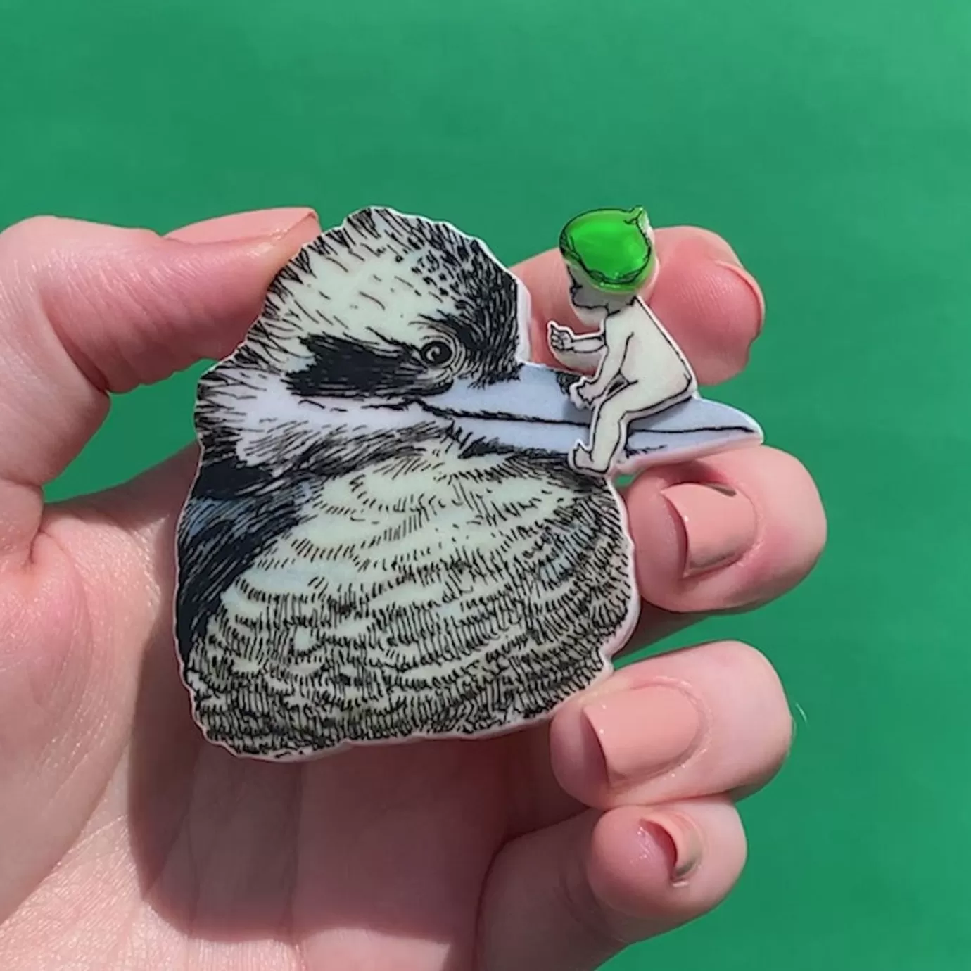 Erstwilder Mrs. Kookaburra Brooch* Brooches