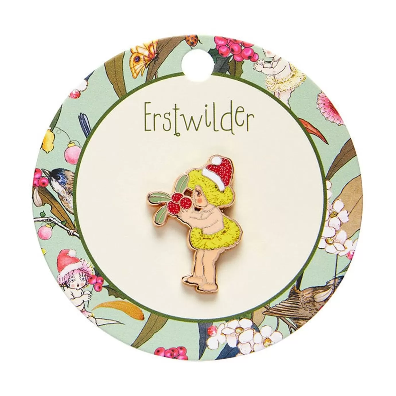Erstwilder Native Berries Christmas Enamel Pin* Enamel Pins