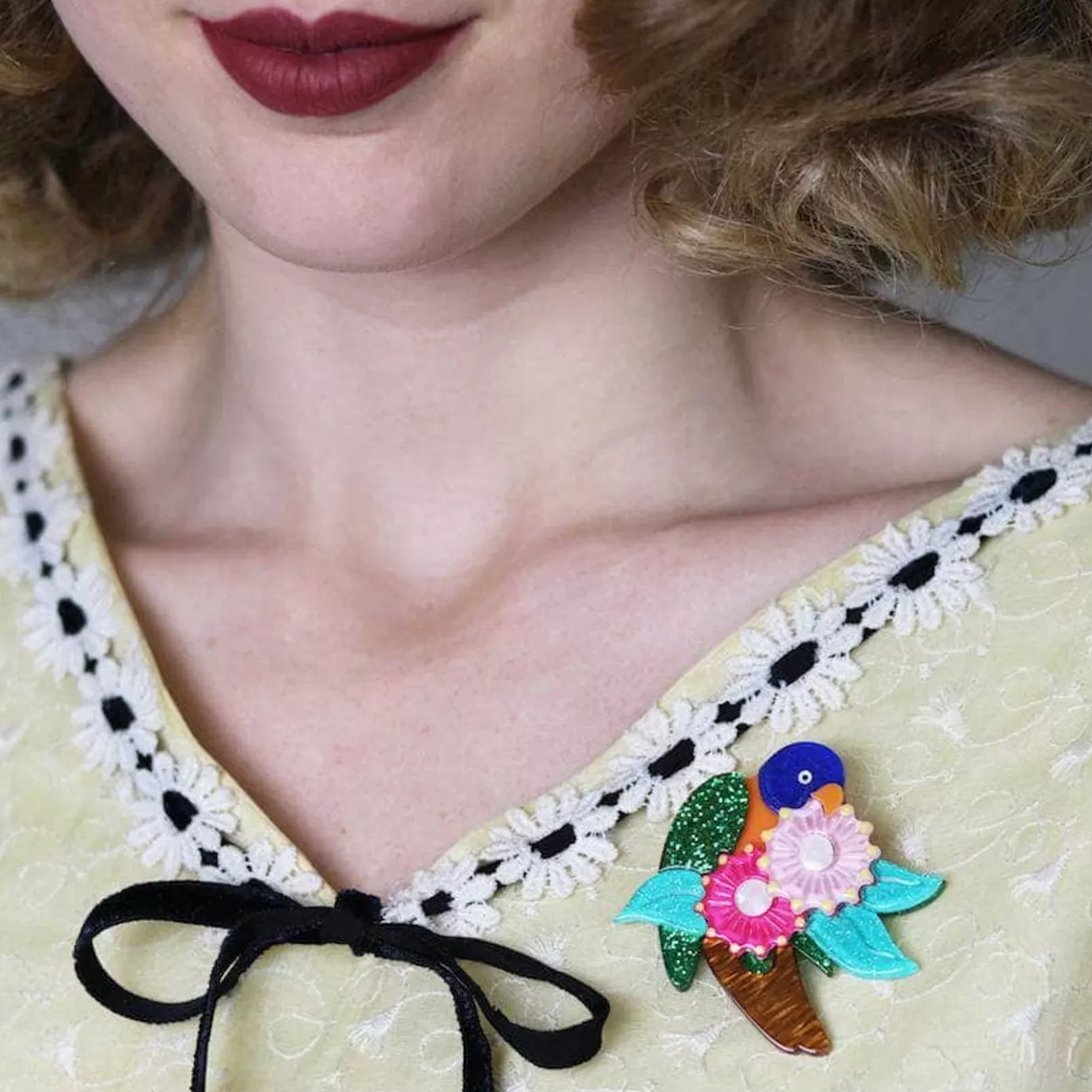 Erstwilder Naughty Nectar Nibbler Brooch* Brooches