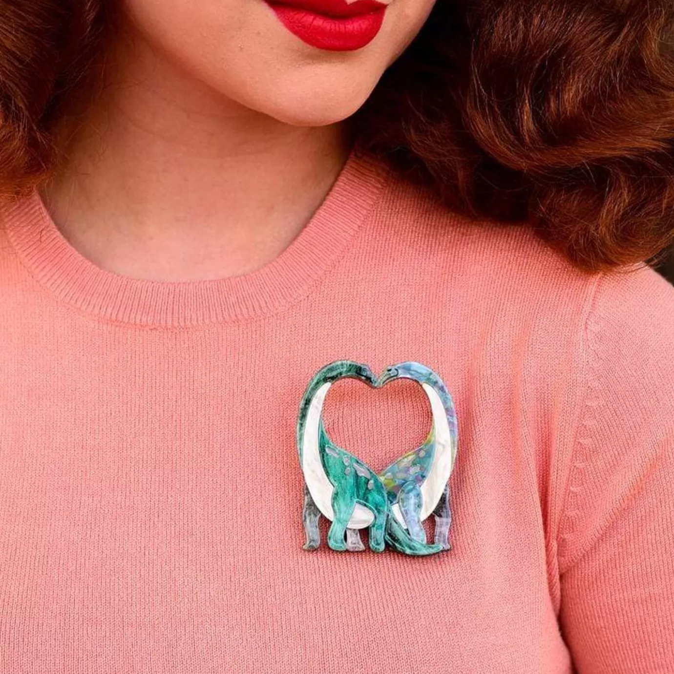 Erstwilder Neck And Neck Brooch* Brooches