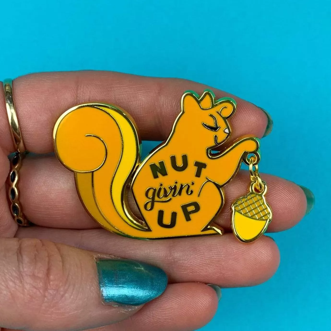 Erstwilder Nut Givin' Up Enamel Pin* Enamel Pins