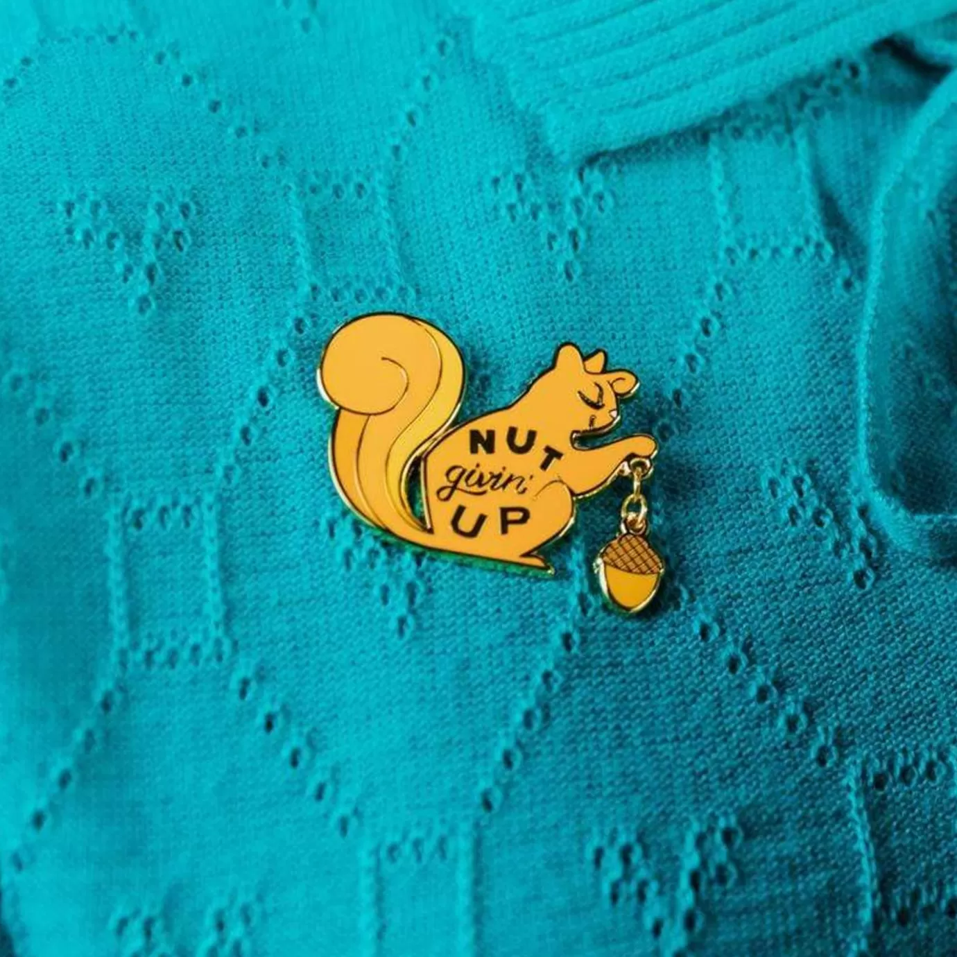 Erstwilder Nut Givin' Up Enamel Pin* Enamel Pins