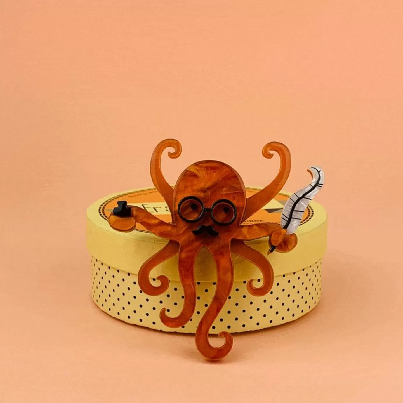 Erstwilder Octavious The Octo-Scribe Brooch* Brooches