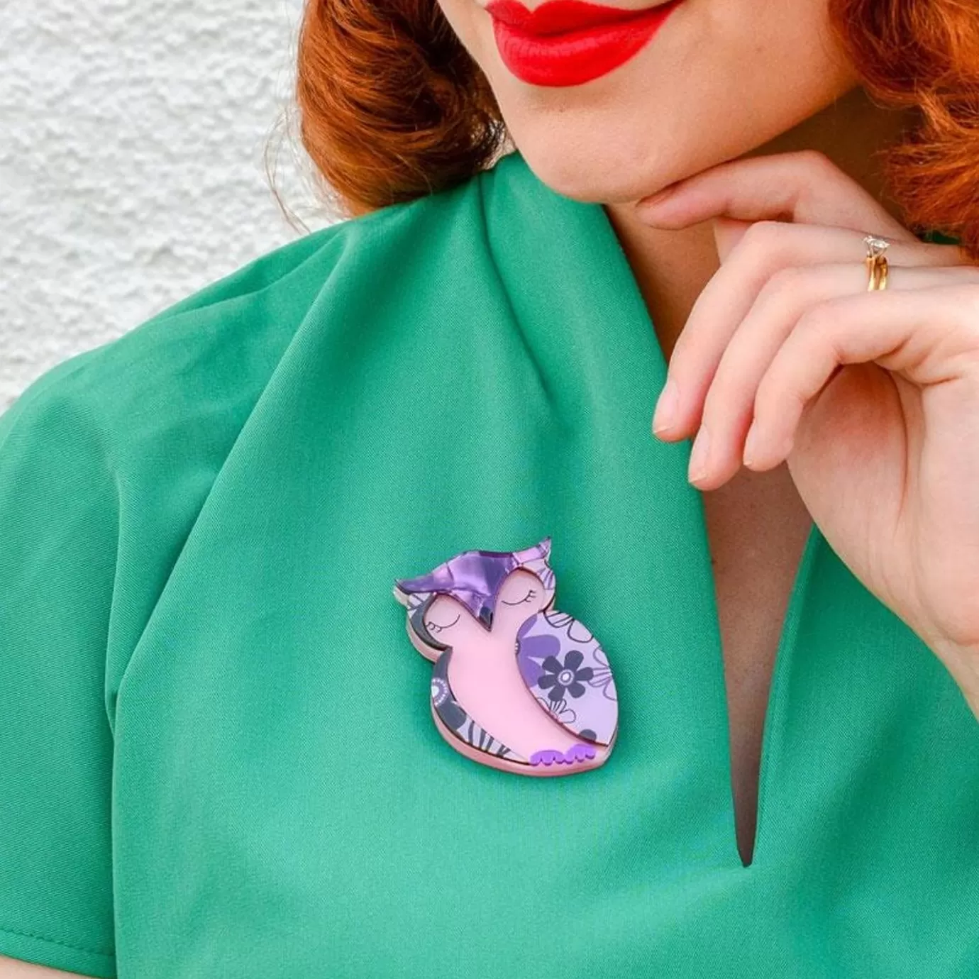Erstwilder Olive Owl Brooch* Brooches
