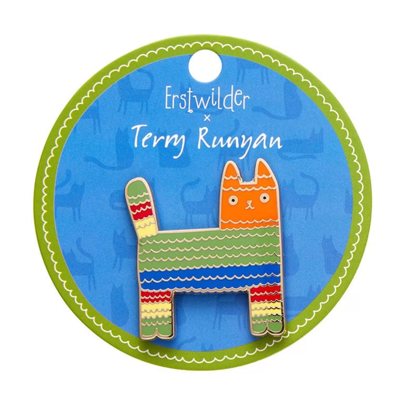 Erstwilder Pinata Cat Enamel Pin* Enamel Pins