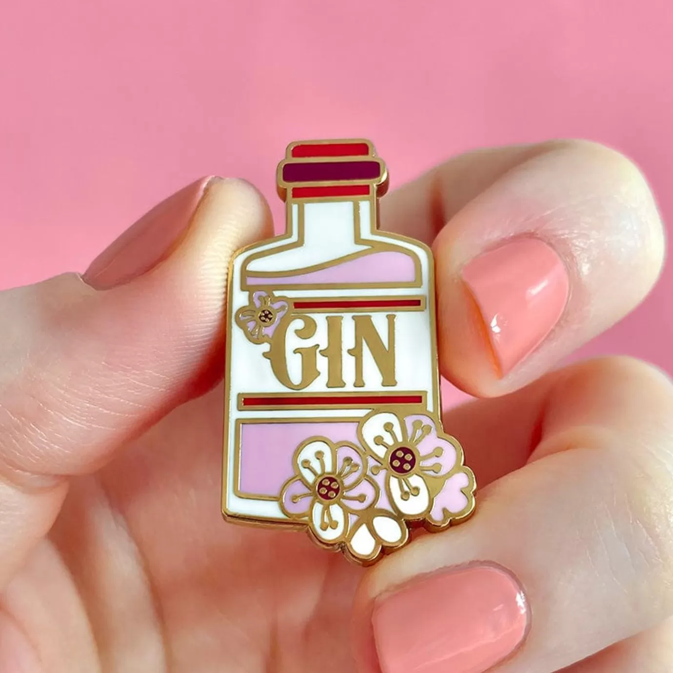 Erstwilder Pink Gin Party Enamel Pin* Enamel Pins