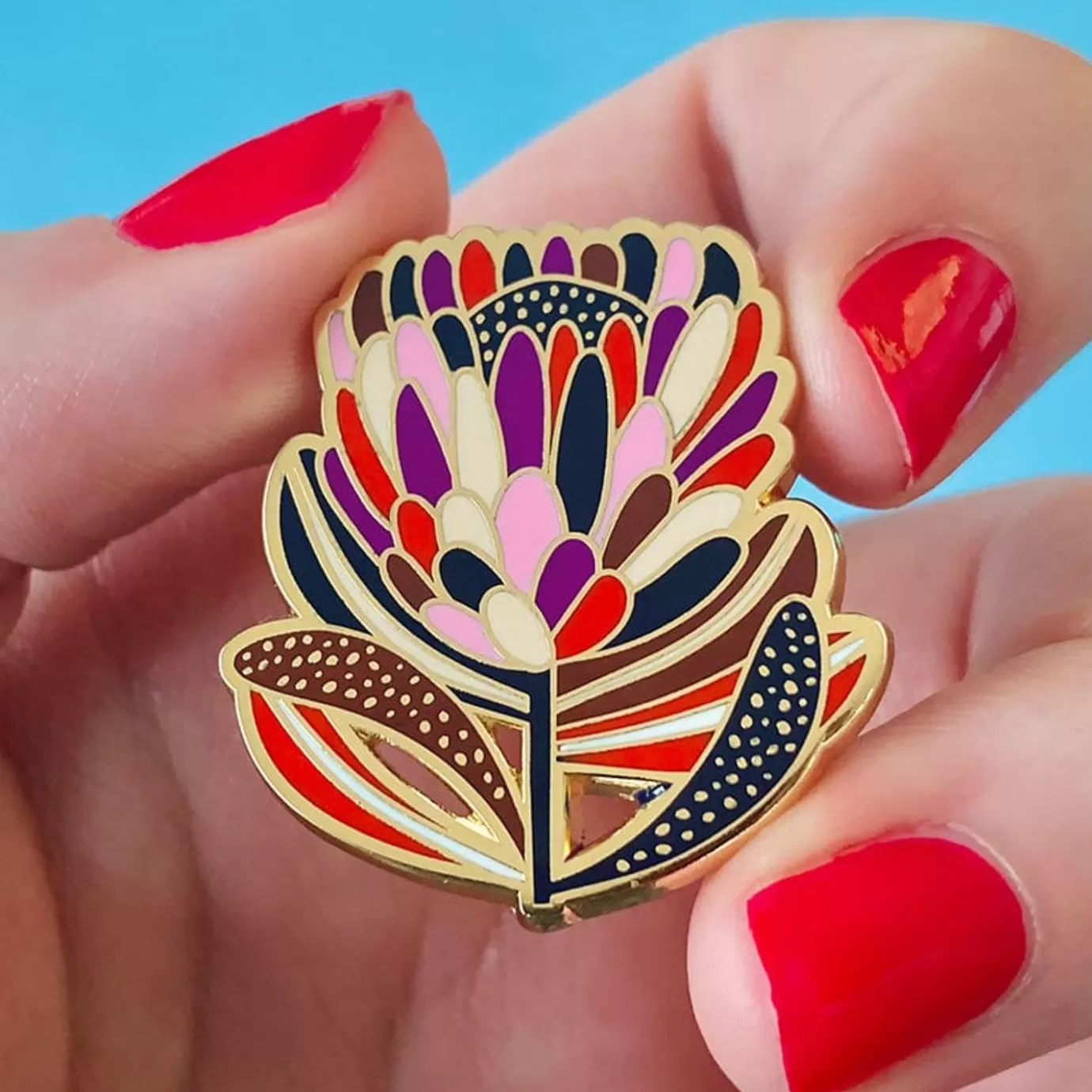 Erstwilder Protea In Bloom Enamel Pin* Enamel Pins