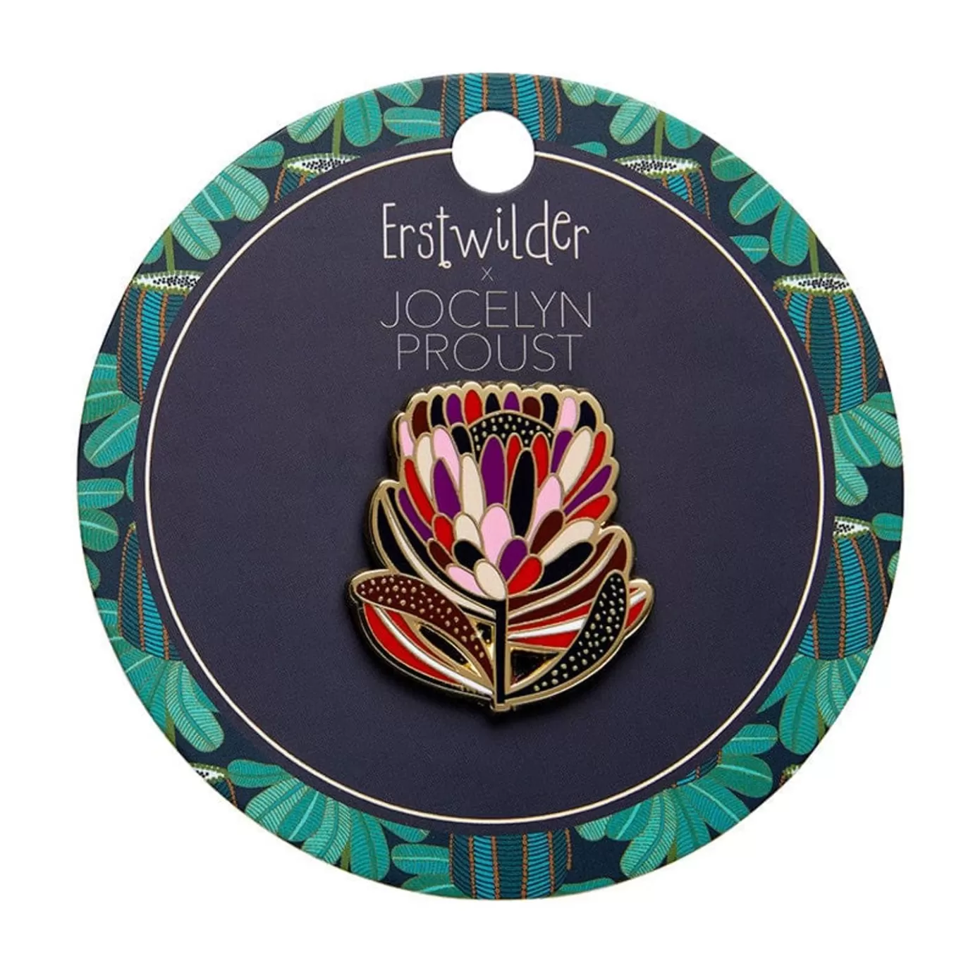 Erstwilder Protea In Bloom Enamel Pin* Enamel Pins