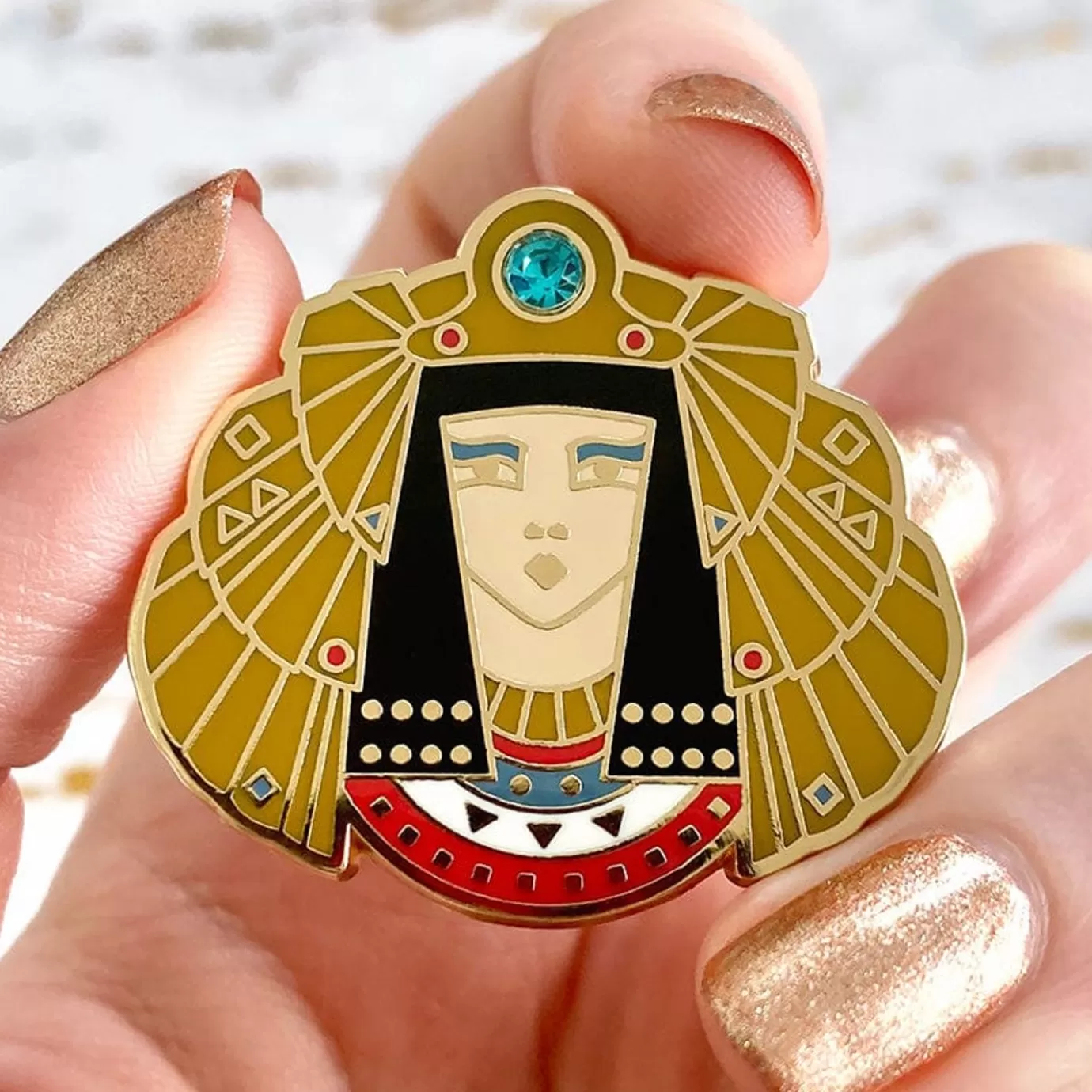 Erstwilder Queen Of The Nile Cleopatra Enamel Pin* Enamel Pins
