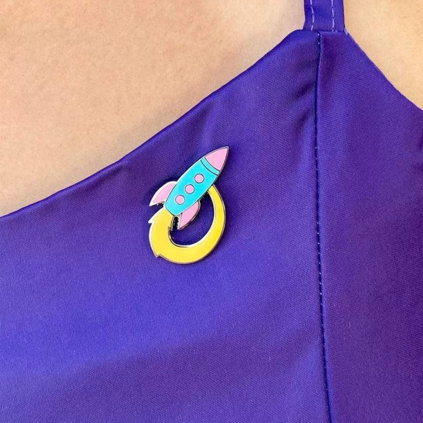 Erstwilder Radical Rocket Ship Enamel Pin* Enamel Pins