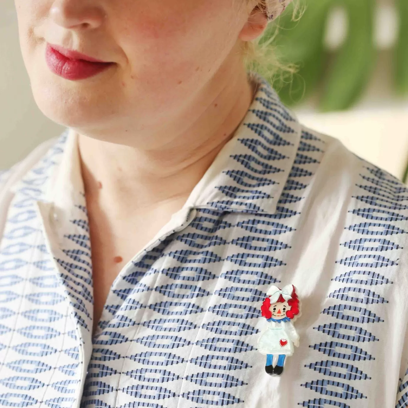 Erstwilder Raggedy Annie Mini Brooch* Brooches