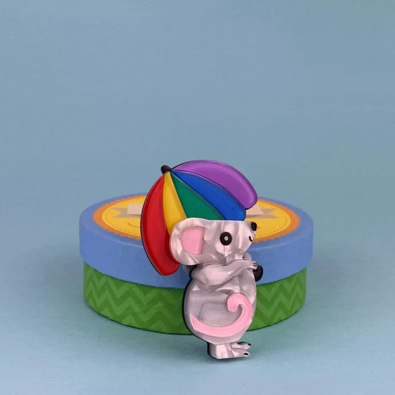 Erstwilder Rainbow Rain Brooch* Brooches