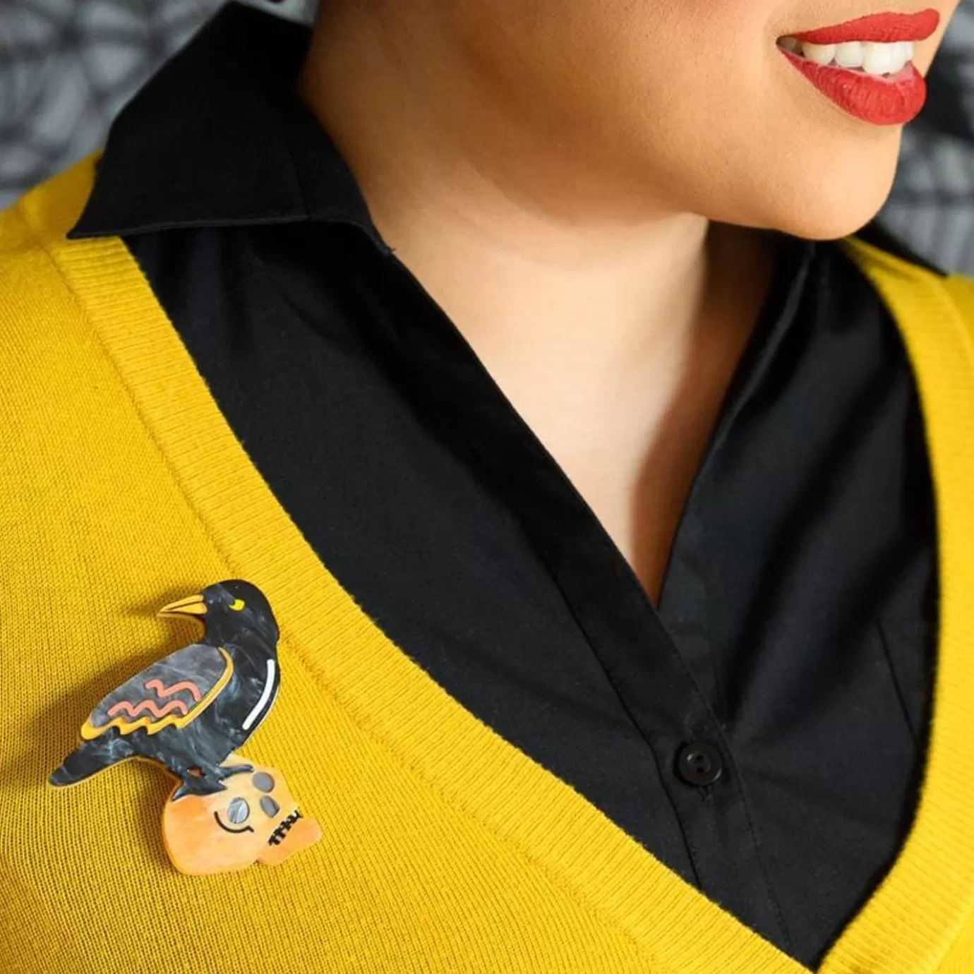 Erstwilder Raven Mad Brooch* Brooches